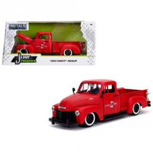 Jada 99178 1953 Chevrolet 3100 Pickup Truck Matt Red Custom Shop Class