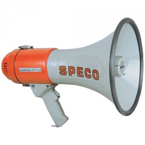 Speco ER370 Speco  Deluxe Megaphone Wsiren - Redgrey - 16w