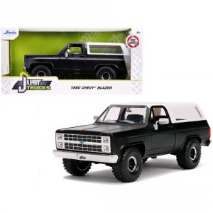 Jada 31590 1980 Chevrolet Blazer K5 Off Road Matt Black And White Just