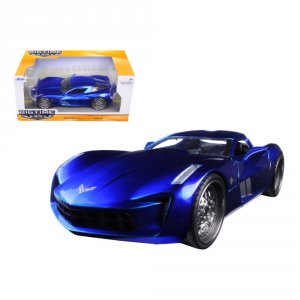 Jada 97468 2009 Chevrolet Corvette Stingray Concept Blue 124 Diecast M