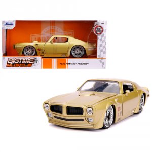 Jada 31459 1972 Pontiac Firebird Gold Metallic Hooker Bigtime Muscle 1