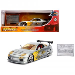 Jada 31088 1993 Mazda Rx-7 Raw Metal Import Racer! Jada 20th Anniversa