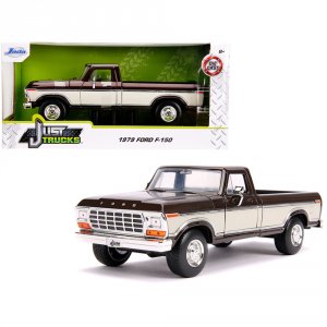 Jada 31588 1979 Ford F-150 Pickup Truck Stock Brown Metallic And Cream