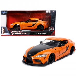 Jada 32097 Toyota Supra Orange With Black Stripes Fast  Furious 9 F9 (