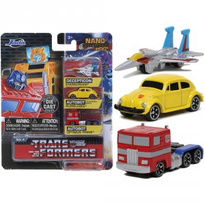 Jada 31761 Transformers 3 Piece Set Release 2 Nano Hollywood Rides Die