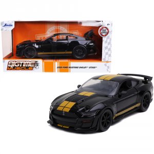 Jada 32661 2020 Ford Mustang Shelby Gt500 Black With Gold Stripes Bigt