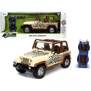 Jada 32426 1992 Jeep Wrangler Tan And Brown With Graphics And Extra Wh