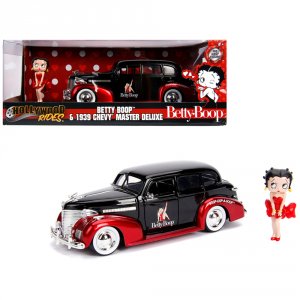 Jada 30695 1939 Chevrolet Master Deluxe Black With Betty Boop Diecast 