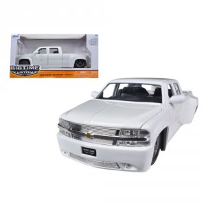 Jada 90145w 1999 Chevrolet Silverado Dooley White 124 Diecast Model Ca