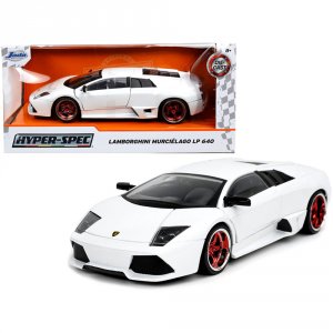 Jada 32570 Lamborghini Murcielago Lp640 White Hyper-spec 124 Diecast M