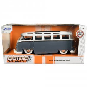 Jada 99057 1962 Volkswagen Bus Gray And White Bigtime Kustoms 124 Diec