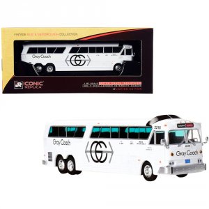 Iconic 87-0270 Mci Mc-7 Challenger Intercity Coach Bus White Gray Coac