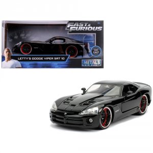 Jada 30731 Letty\'s Dodge Viper Srt 10 Black Fast  Furious Movie 124 D