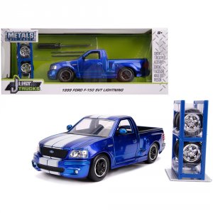 Jada 31567 1999 Ford F-150 Svt Lightning Pickup Truck Candy Blue With 