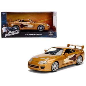 Jada 99540 Slap Jack\'s Toyota Supra Gold Fast  Furious Movie 124 Diec