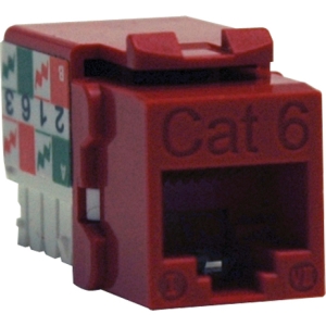 Tripp CM1905 Cat6cat5e 110 Style Punch Down Keystone Jack Red Taa Gsa 