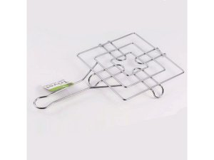 Bulk HL400 Steel Square Trivet With Long Handle