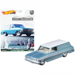 Hot GRJ66 1964 Chevrolet Nova Panel Light Blue Metallic With White Top