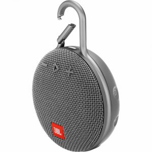 Jbl JBLCLIP3GRYAM Clip 3 Portable Bluetooth Speaker - 3.3 Watts - 1000