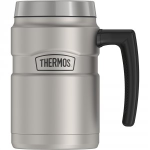 Thermos SK1600MSW4 16oz Stainless Kingtrade; Coffee Mug - Matte Stainl