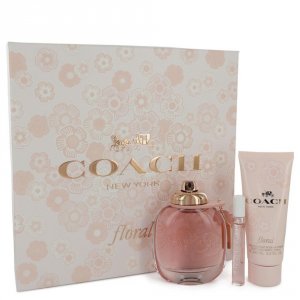 Coach 542435 Floral Gift Set - 3 Oz Eau De Parfum Spray + .25 Oz Mini 