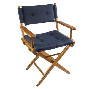 Whitecap 61042 Director39;s Chair Wnavy Cushion - Teak