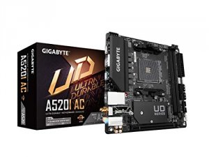 Gigabyte A520I AC Mb A520i Ac Amd A520 Am4 Ryzen 64gb Ddr4 Pcie Dp Hdm