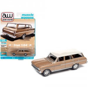 Autoworld 64312-AWSP067A 1963 Chevrolet Ii Nova 400 Station Wagon Sadd