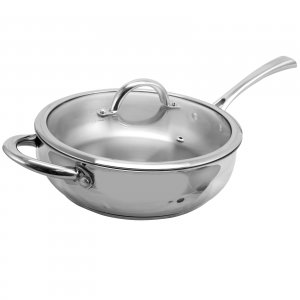 Oster 89470.02 Cuisine Derrick 10 Inch Stainless Steel Sauteacute; Pan