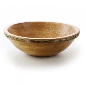 Gibson 120963.01 Elite Pinehurst 11 Inch Wood Serving Bowl With Metall