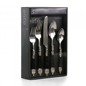 Gibson 120993.05 Elite Althea Linen 5 Piece Stainless Steel Flatware S