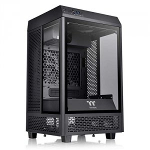 Thermaltake CA-1R3-00S1WN-00 Tower 100 Mini-itx Gaming Chassis, Black