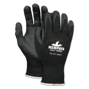 Mcr 92720NFXL Gloves,hppe,nitrile,xl,bk