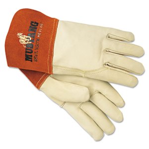 Mcr 4950L Gloves,l Grain Lea Guntlt