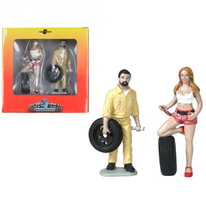 Motorhead MH767 Andie And Gary Tire Brigade 2 Piece Figurine Set 118 B