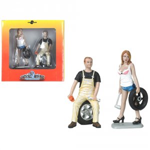 Motorhead MH770 Meg And Derek Tire Brigade 2 Piece Figurine Set 118 By