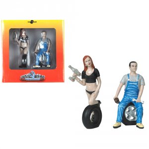 Motorhead MH768 Michele And Derek Tire Brigade 2 Piece Figurine Set 11