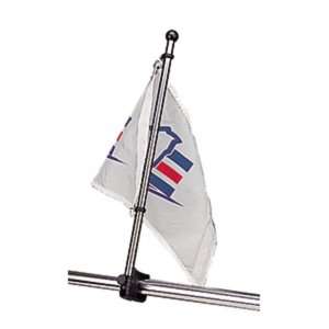 Seadog 327122-1 Sea-dog Stainless Steel Rail Mount Flagpole - 17