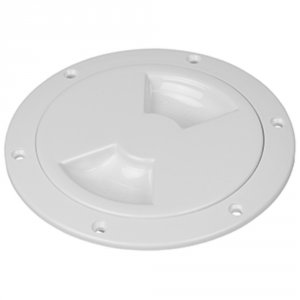 Seadog 336160-1 Sea-dog Smooth Quarter Turn Deck Plate - White - 6