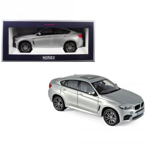 Norev 183200 2015 Bmw X6 M Silver Metallic 118 Diecast Model Car By