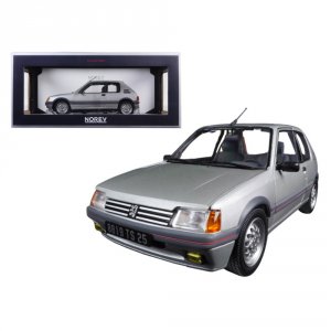 Norev 184852 1988 Peugeot 205 Gti 1.6 Futura Grey 118 Diecast Model Ca