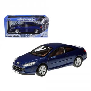 Norev 184764 2005 Peugeot 407 Coupe Blue 118 Diecast Model Car By