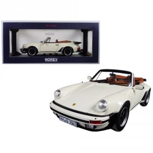 Norev 187661 1987 Porsche 911 Turbo Cabriolet Ivory 118 Diecast Model 