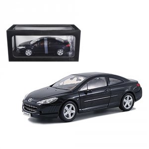 Norev 184752bk Peugeot 407 Coupe Black 118 Diecast Model Car By