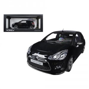 Norev NO181545 2013 Citroen Ds3 A56 Cabrio Black 118 Diecast Car Model