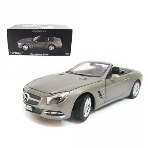 Norev 183590 2012 Mercedes Sl Class Sl 500 Matt Grey 118 Diecast Car M