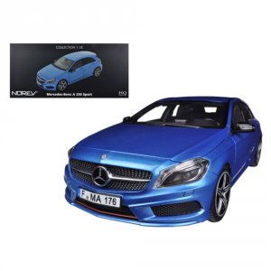 Norev 183595 2012 Mercedes A 250 Sport Blue 118 Diecast Car Model By