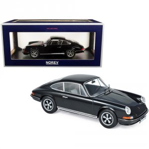 Norev 187631 1973 Porsche 911 S Black 118 Diecast Model Car By