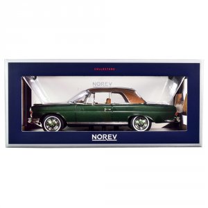 Norev 183434 1969 Mercedes Benz 280se Convertible Green Metallic With 