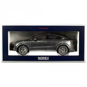 Norev 187670 2019 Porsche Cayenne Turbo Coupe Gray Metallic 118 Diecas